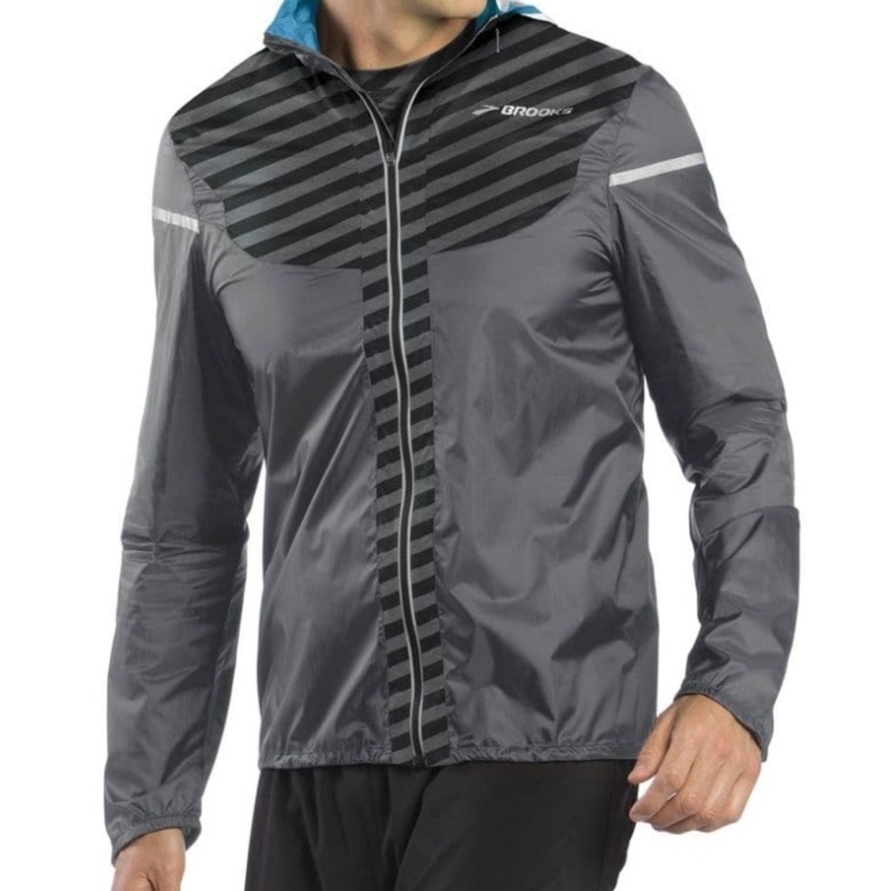 Brooks LSD Lite Charcoal Windbreaker Jacket